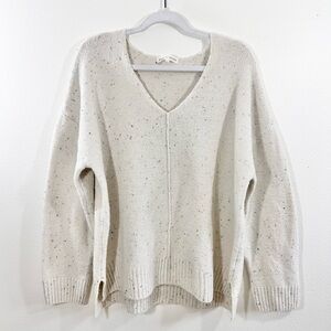 Madison + Hudson Womens XL Relaxed Boxy Speckled Sweater Soft Stretch